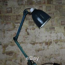 Vintage Anglepoise Lamp Emanel Shade Industrial Antique Lighting