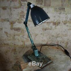 Vintage Anglepoise Lamp Emanel Shade Industrial Antique Lighting