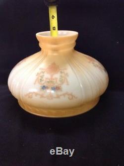 Vintage Antique Coleman Aladdin Orange Lamp Shade Glass 10 Fitter