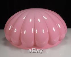 Vintage/Antique Pink Cased Mushroom Glass Lamp Shade