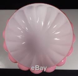 Vintage/Antique Pink Cased Mushroom Glass Lamp Shade