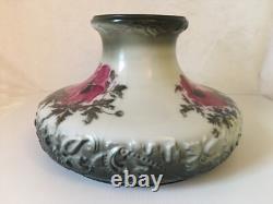 Vintage Antique Poppy Pattern Hurricane Lamp Shade Transfer Pattern 10 Fitter