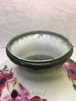 Vintage Antique Poppy Pattern Hurricane Lamp Shade Transfer Pattern 10 Fitter