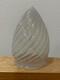 Vintage Antique Swirl Glass Bullet / Teardrop Lamp Shade