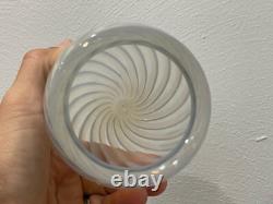 Vintage Antique Swirl Glass Bullet / Teardrop Lamp Shade