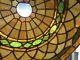 Vintage Antique Tiffany Style Stained Glass Lampshade Mission Arts & Crafts 14