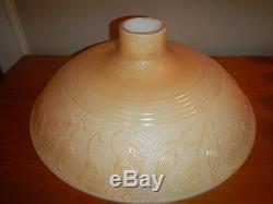 Vintage Antique Torchiere Glass Lamp Shade 16 inches Gold Luster Art Deco