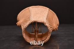 Vintage Antique Victorian Clip-On French 5 Lamp Shade Embroidered