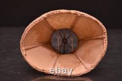 Vintage Antique Victorian Clip-On French 5 Lamp Shade Embroidered