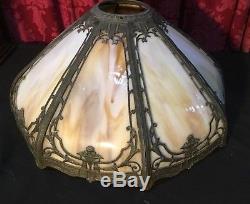 Vintage Antique Victorian Slag Glass Lamp Shade