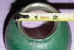 Vintage Antique X-Ray # 3 MILL Reflector Ribbed Green Show Flood Lamp Shade USA