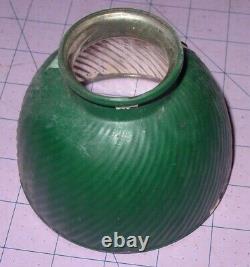 Vintage Antique X-Ray # 3 MILL Reflector Ribbed Green Show Flood Lamp Shade USA