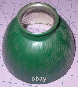 Vintage Antique X-Ray # 3 MILL Reflector Ribbed Green Show Flood Lamp Shade USA