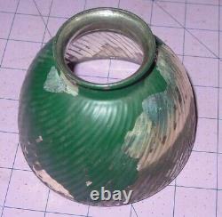 Vintage Antique X-Ray # 3 MILL Reflector Ribbed Green Show Flood Lamp Shade USA