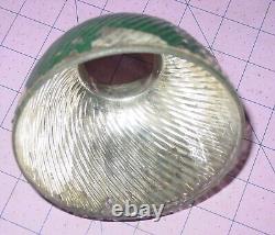 Vintage Antique X-Ray # 3 MILL Reflector Ribbed Green Show Flood Lamp Shade USA