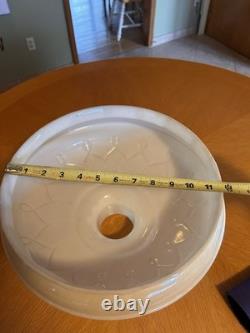 Vintage Art Deco 12 Torchiere Lamp Shade Iridescent Finish Preowned