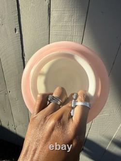 Vintage Art Deco Glass Lamp Shade Hanging Flowers Pink Orange Green Art Nouveau