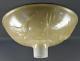 Vintage Art Deco Glass Torchiere Floor Lamp Shade Nu Gold Embossed Birds 16'