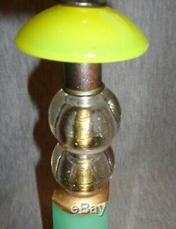 Vintage Art Deco Lamps withDesigner Fabric Shades Jadeite Glass-Best Lamps on eBay