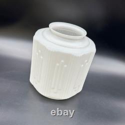 Vintage Art Deco Milk Glass Lamp Shade Light Cover Globe Retro Replacement