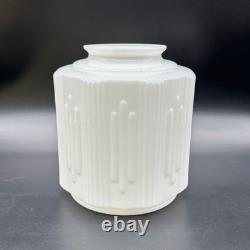 Vintage Art Deco Milk Glass Lamp Shade Light Cover Globe Retro Replacement