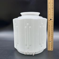 Vintage Art Deco Milk Glass Lamp Shade Light Cover Globe Retro Replacement