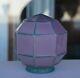 Vintage Art Deco Purple Glass Panels Light Post Shade Lamp Shade Globe 6 1/2