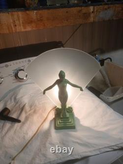 Vintage Art Deco Style Lamp. Comes With Extra Pair Of Shades