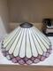 Vintage Art Deco Tiffany Style Large Stained Glass Lamp Shade Gorgeous Colors