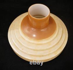 Vintage Art Deco Torchiere Floor Lamp Glass Shade 1930's