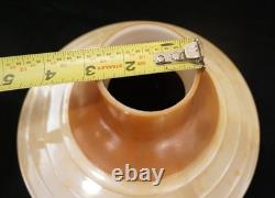 Vintage Art Deco Torchiere Floor Lamp Glass Shade 1930's