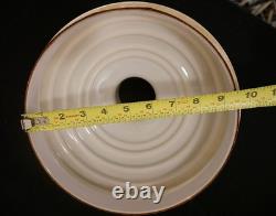 Vintage Art Deco Torchiere Floor Lamp Glass Shade 1930's