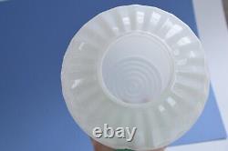 Vintage Art Deco White Milk Glass Ceiling Light Fixture Shade Globe