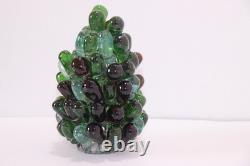 Vintage Art Noveau Czech Glass Grape Cluster Fruit Lamp Shade