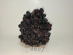 Vintage Art Noveau Czech Glass Grape Cluster Fruit Lamp Shade
