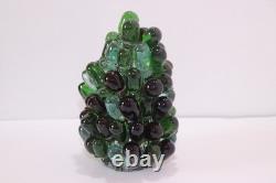 Vintage Art Noveau Czech Glass Grape Cluster Fruit Lamp Shade