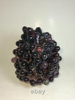 Vintage Art Noveau Czech Glass Grape Cluster Fruit Lamp Shade