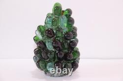 Vintage Art Noveau Czech Glass Grape Cluster Fruit Lamp Shade