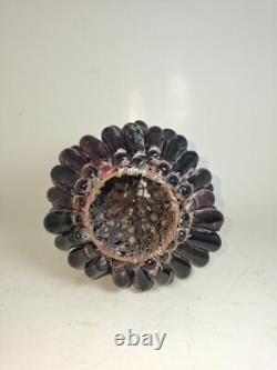 Vintage Art Noveau Czech Glass Grape Cluster Fruit Lamp Shade