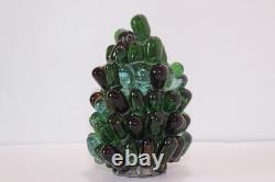 Vintage Art Noveau Czech Glass Grape Cluster Fruit Lamp Shade