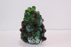 Vintage Art Noveau Czech Glass Grape Cluster Fruit Lamp Shade