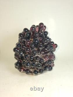 Vintage Art Noveau Czech Glass Grape Cluster Fruit Lamp Shade