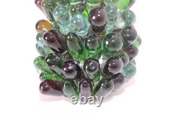 Vintage Art Noveau Czech Glass Grape Cluster Fruit Lamp Shade
