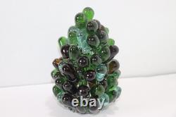 Vintage Art Noveau Czech Glass Grape Cluster Fruit Lamp Shade