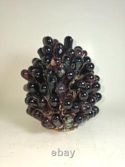 Vintage Art Noveau Czech Glass Grape Cluster Fruit Lamp Shade