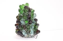 Vintage Art Noveau Czech Glass Grape Cluster Fruit Lamp Shade