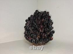 Vintage Art Noveau Czech Glass Grape Cluster Fruit Lamp Shade