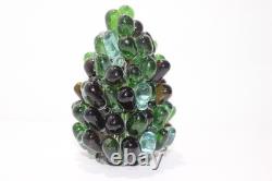 Vintage Art Noveau Czech Glass Grape Cluster Fruit Lamp Shade
