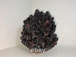 Vintage Art Noveau Czech Glass Grape Cluster Fruit Lamp Shade