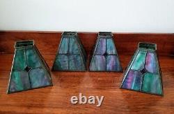 Vintage Arts & Crafts Set Of 4 Lamp Shades